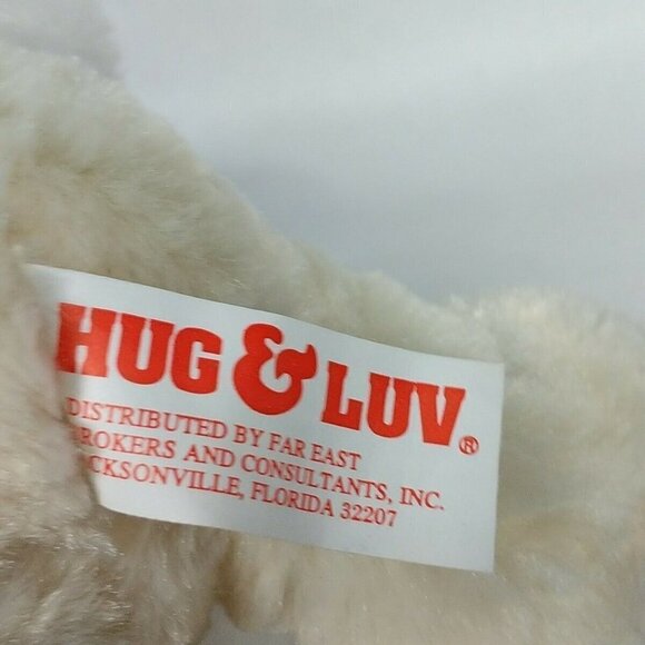 Hug and Luv Christmas Puppy Dog Plush Red Snowflake 10 Inch - Picture 6 of 7